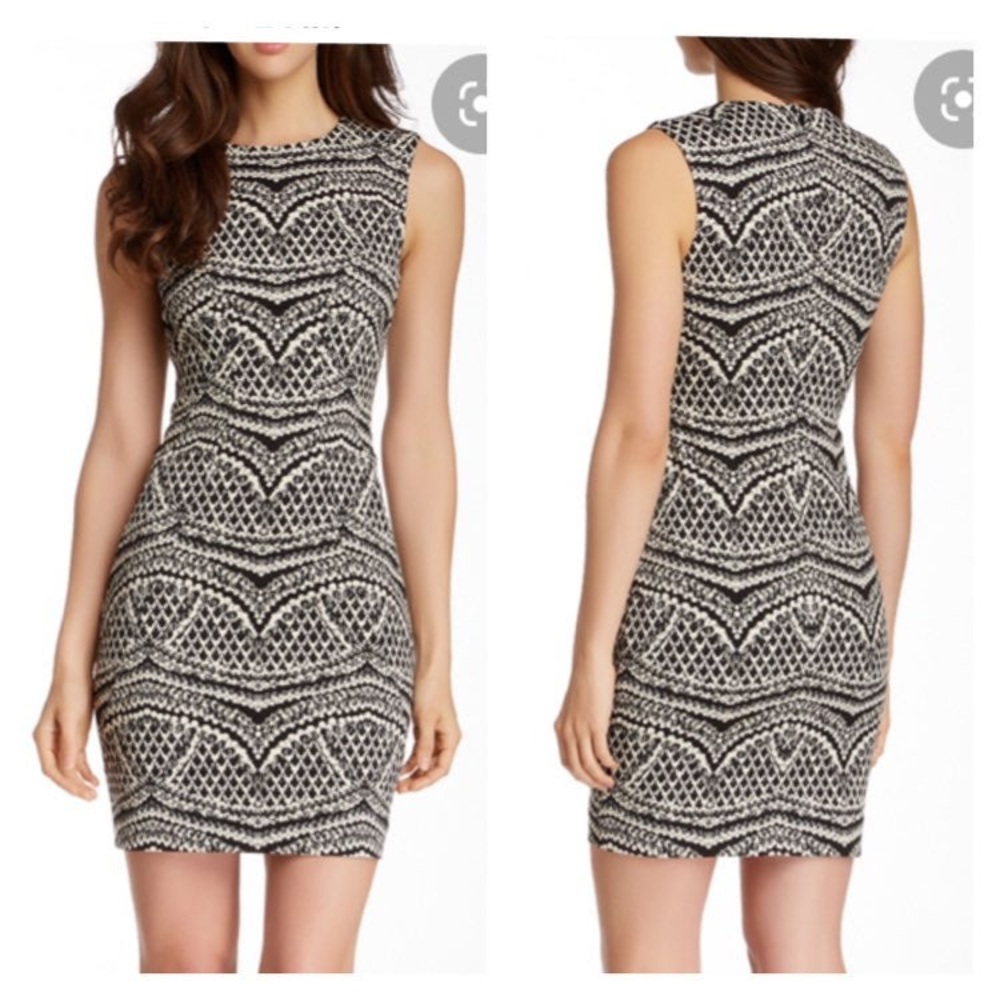 DVF Diane Von Furstenberger black & white dress